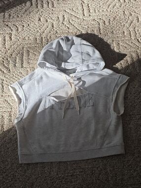 Aerie Offline Cutout Sleeveless Crop Sweatshirt